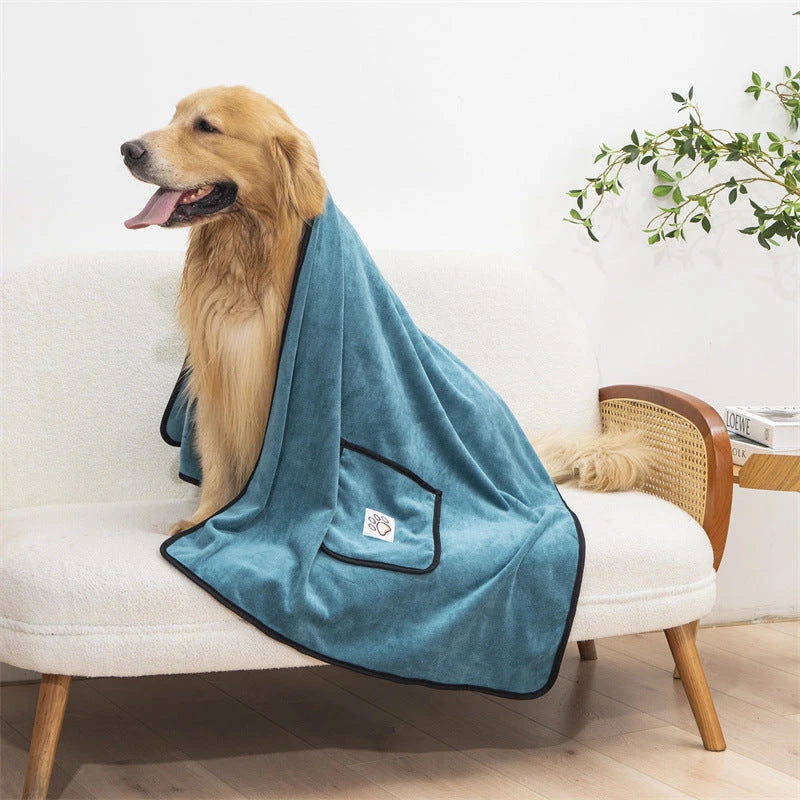Absorbent Microfiber Pet Bath Towel