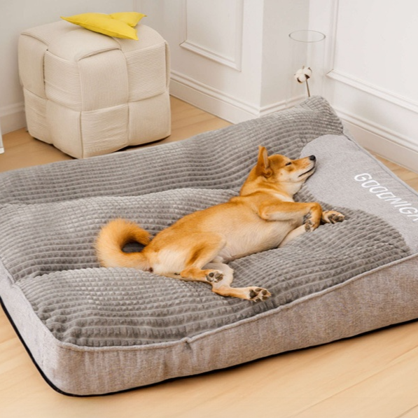 Dog bed sleeping pad is washable