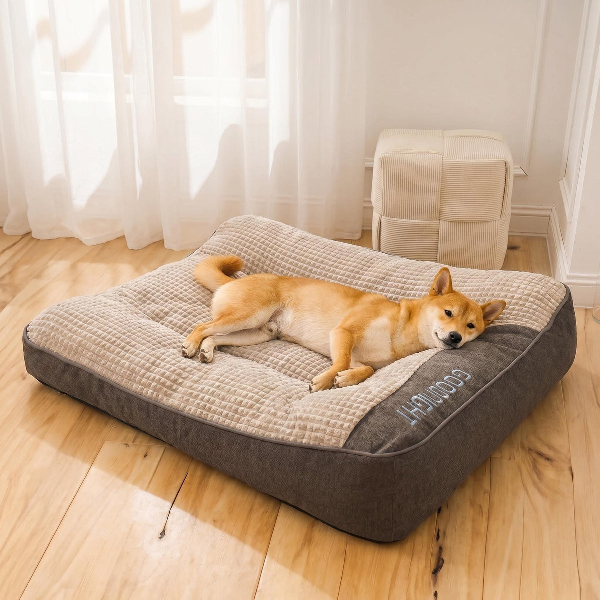Dog bed sleeping pad is washable