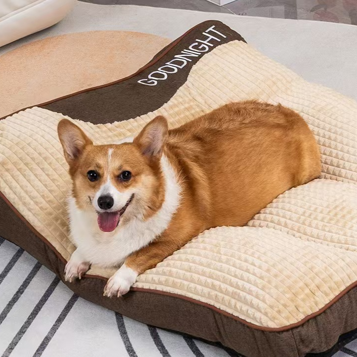Dog bed sleeping pad is washable