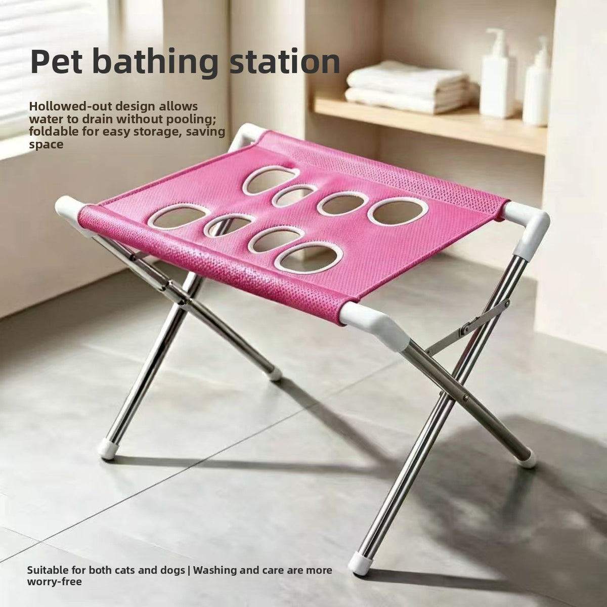Pet grooming and beauty station