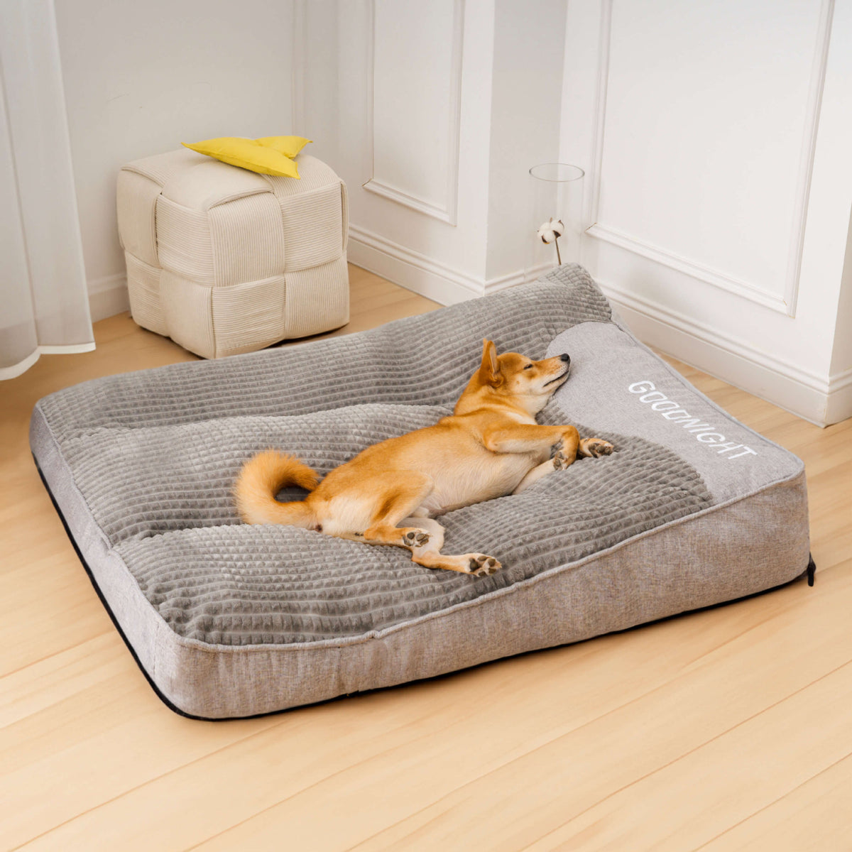 Dog bed sleeping pad is washable