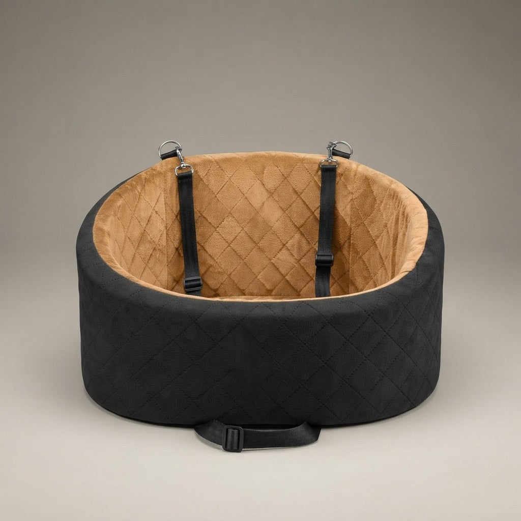 Portable Suede Car Dog Bed